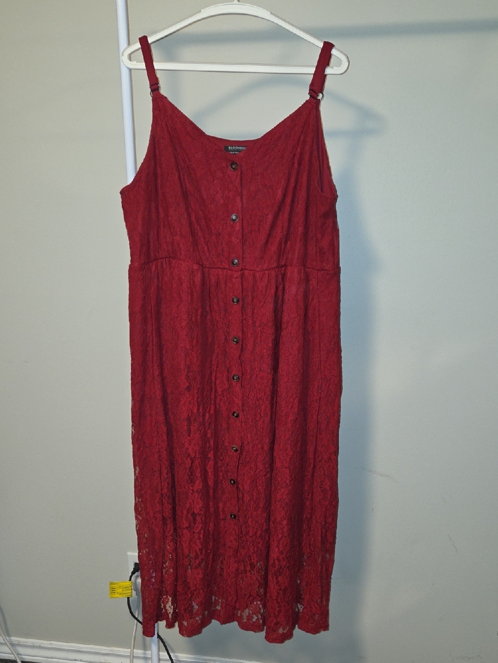 BloomChic Deep Red Maxi Dress 18-20 Summer Casual Feminine